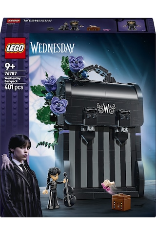 LEGO® Wednesday Sırt Çantası 76787 - 9 Yaş ve Üzeri Çocuklar için Mini Bebek Figürü İçeren Yaratıcı Oyuncak Yapım Seti (401 Parça)