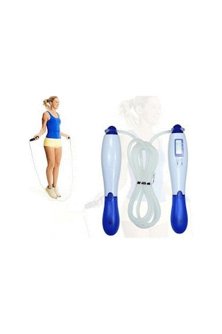Dijital Sayaçlı İp Atlama Halatı Kalori Kilo Ölçerli Spor Atlama İpi Çok Renkli - 855164480