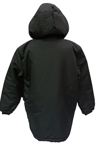 Erkek Çocuk Kapüşonu Çıkabilen İçi Peluş Astarlı Fermuar Ve Normal Cepli Siyah Renk Mont Siyah