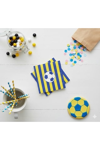Taraftar Sarı Lacivert Fenerbahçe 20 Adet Peçete Tüm Yaşlar