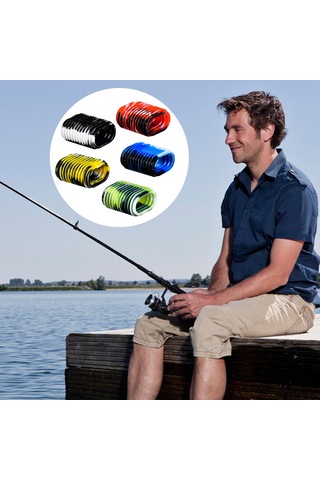 Gajeena 10 Adet Silikon Olta Makinesi Kolu Koruması - 5 Renk Seçeneği - 2.8x2.5x1.6cm Boyutunda