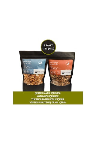 Nutaso Coco Granola 320 G + Choco Granola 320 G