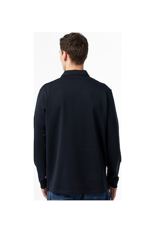 Nautica Erkek Siyah Uzun Kollu Polo Düz K47307t Siyah