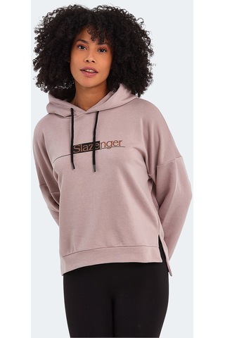 Slazenger Magnet Kadın Sweatshirt Vizon St22Wk030-311 Vizon