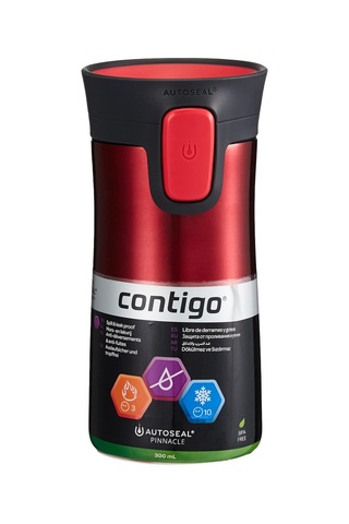 Üniseks Pinnacle Snapseal Termo Paslanmaz Çelik Yalıtımlı Kupa,kırmızı,300 Ml,modern Çok Renkli