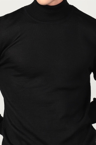 Tudors Slim Fit Dar Kesim Tam Boğazlı Yaka Düz Yün Erkek Kazak-23918 Çok Renkli
