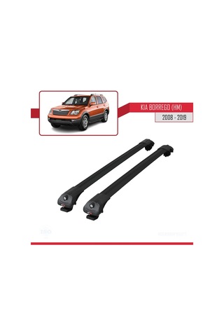 Kia Borrego Hm 2008-2019 Arası İle Uyumlu Ace-1 Ara Atkı Tavan Barı Siyah