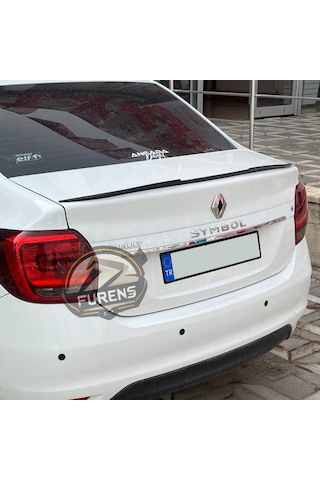 Renault Symbol 2013-2023 Bagaj Üstü Yarasa Spoiler Bagaj Çıtası Piano Black Spoyler