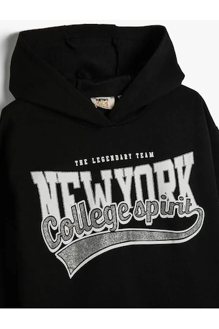 Koton Kız Çocuk Sweatshirt Siyah 4wkg10210ak 24ky59000627 Y5901 Mint