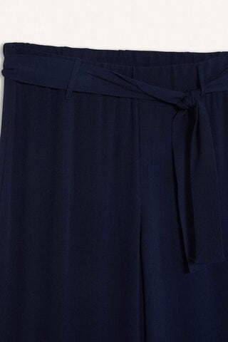 Defacto Culotte Geniş Paça Krinkıl Viskon Kapri C9565ax25smnv135 Lacivert