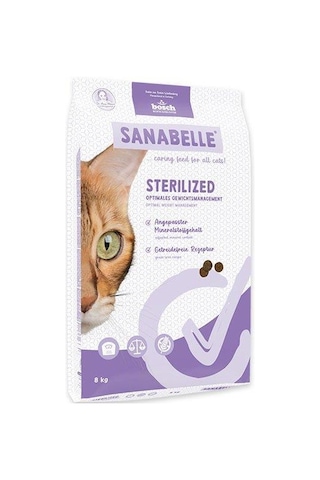 Sanabelle Sterilised Kısırlaştırılmış Kediler İçin Yetişkin Kuru Kedi Maması 8 Kg
