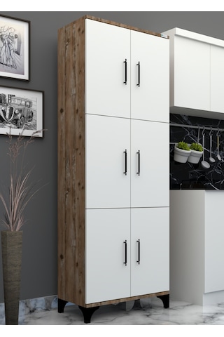 Buzkan % 100 Mdf 6 Kapaklı Çok Amaçlı Dolap