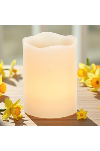 Pilli Led Işıklı Dumansız Mum Tealight 2'li Set Dekoratif Fonksiyonel Ev Ofis & Yeni Yıl Hediyesi