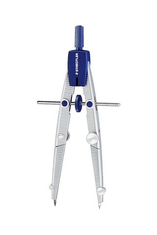 Staedtler Noris Club 550 02 Pergel Okul Pergel Hızlı Ayarlı, Uzatma Çubuğu Ve Evrensel Adaptörlü Set, Mil Kılavu