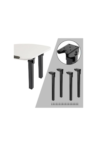 Suntek 4 Parça Katlanır Masa Ayakları Cafe Oturma Odası 250-mm