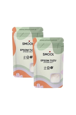 Epsom Tuzu 2'li Set 2x1000 Gr İngiliz Tuzu Katkısız, Banyo Tuzu Ayak Banyosu Peeling 2 Kg Acai Üzümü