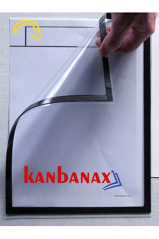 Magnet Çerçeve - Kanbanax A4 Ebat-Mavi