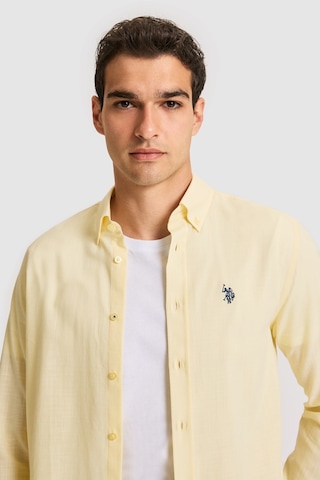 U.s. Polo Assn. Erkek Açık Sarı Gömlek Basic 50324660-vr004 Acık Sarı