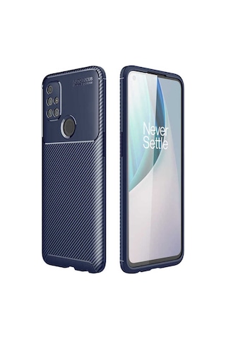 One Plus Nord N10 5g Kılıf Zore Negro Silikon Kapak Lacivert