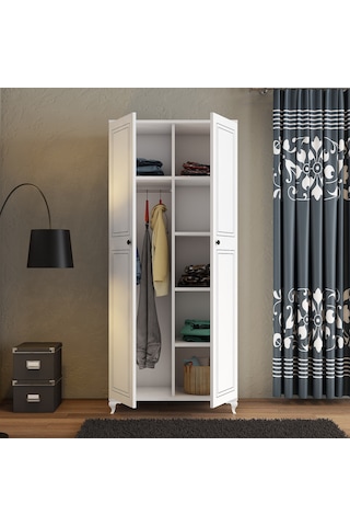 Moxen Mobilya DR1 Askılı Raflı Dolap