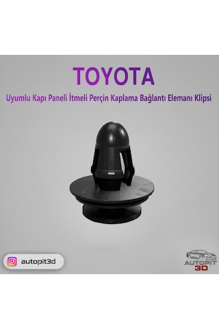 Toyota Kapı Paneli İtmeli Perçin Kaplama Bağlantı Elemanı Klipsi Bağlantı Elemanı Klipsi