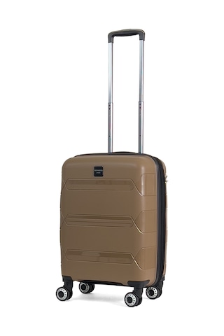 Reymond Luggage Lucas Körüklü Polipropilen Kırılmaz Valiz, Kabin Boy Gold