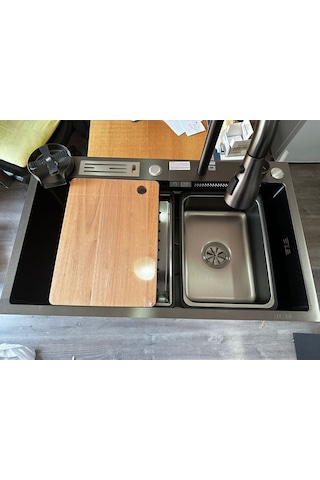 Fleko 750x450 Cm Ankastre Evıye Setı Sıyah Paket Diğer