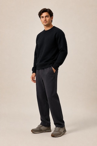 Redline Steni Yeni Sezon Erkek Regular Fit Kışlık Bisiklet Yaka Sweatshirt Siyah
