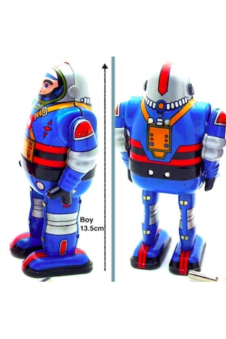 Omeniv Mavi Astronot Adam Teneke Oyuncak Anahtar Kurmalı 42205956
