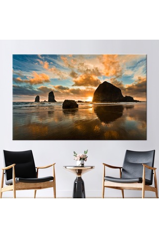 70x100cm 1 Parça Kanvas Tablo, Doğa Posteri, Güneş Işığı Kanvas