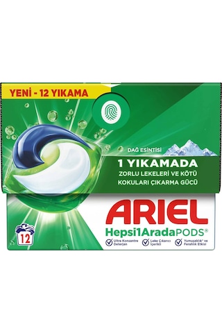 Hepsi1arada Pods Kapsül Çamaşır Deterjanı Beyazlar Ve Renkliler 12 Yıkama