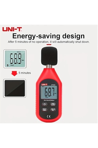 Willowhaven Unı-t Mini Dijital Ses Ölçer 30-130db Gürültü Metre Lcd Ekran Veri Kayıt