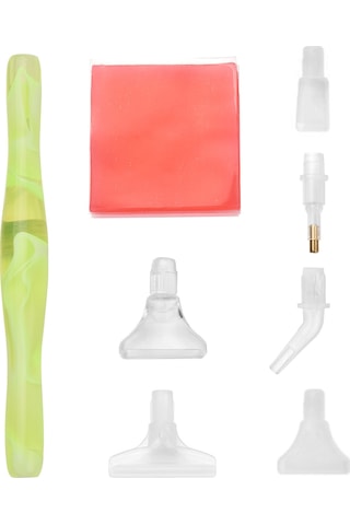 Geeksen 4 Başlıklı Tırnak Taş Tutucu - 5d Elmas Boyama Ve Tırnak Tasarımı İçin Pratik Set