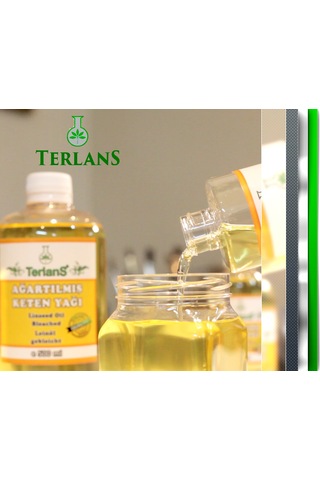 Terlans Ağartılmış Keten Yağı Resim Yağı 250 Ml Linseed Oil