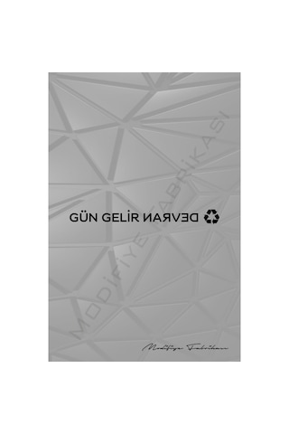 Gün Gelir Devran Döner Sticker Folyo - Siyah - 40 X 3.5 Cm