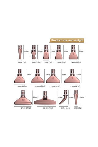 Qingmipy Elmas Boyama Kalemi Uç Seti - 13 Farklı Metal Uç Seçeneği İle Yüksek Verimlilik Çok Renkli
