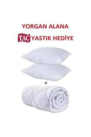 Taç Comfort Microfiber Yastık Hediyeli Çift Kişilik Yorgan Set