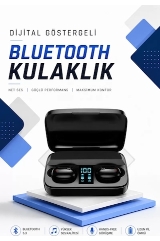 Northcity A10s Kablosuz Tws Kulaklık - Bluetooth 5.0, 1800mah Şarj Kutusu Ve Stereo Ses
