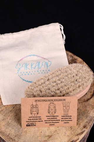 Şık Kalıp Doğal At Kılı Selülit Fırçası