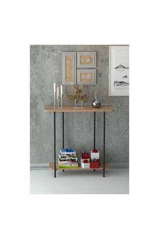Atlantik Çam Konsol / Dresuar / Çok Amaçlı Raf 1125 Metal