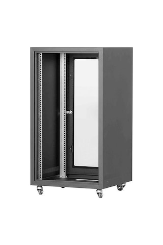 Setrack 19" 42U 600x800 Camlı Tekerlekli Rack Kabinet