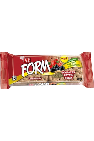 Eti Form Domatesli Zeytinli Ve Kekikli Bisküvi 40 G X 12 Adet