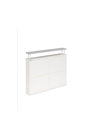 Ceha Tablalı 4'lü Metal Ayakkabılık - Beyaz K.AYK-2.4 /G/P 9010