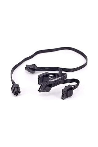 6 Pin İde Modüler Power Supply Kablosu 6 Pin Molex Kablo 75 Cm 6 Pin 4x İde Power Kablo 6 Pin Boşluklara Dikkat Ediniz