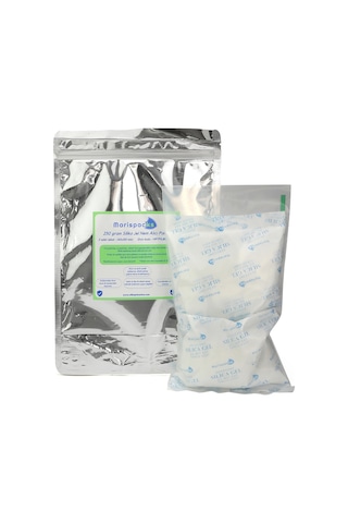Marispacks 250 G X 2 Adet Silikajel Nem Alıcı Paket Nonwoven, Metalize Doypack Ambalajda