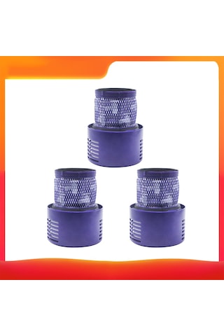 Reedark V10 Süpürge Filtre Seti - 3'lü Yedek Aksesuar, Hızlı Temizlik İçin