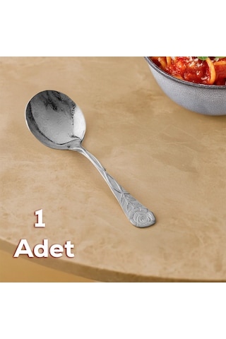 Porsima 5216 Metal Gümüş Sos Kaşığı Kepçe 13cm