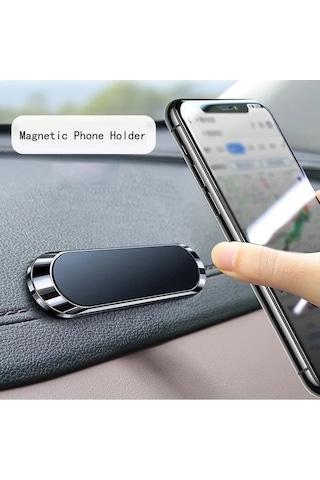 Çok Amaçlı Güçlü 6 Mıknatıslı Manyetik Telefon Tutucu Siyah