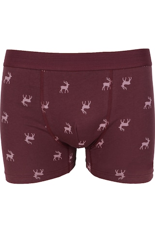 Koza İç Giyim Erkek Üçlü Pamuklu Likralı Boxer Ko9003bx Gri - Bordo