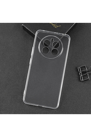 Noktaks - Realme Uyumlu Realme 12 4g - Kılıf Şeffaf Soft Slim Fitt Süper Silikon Kapak T35289 Şeffaf